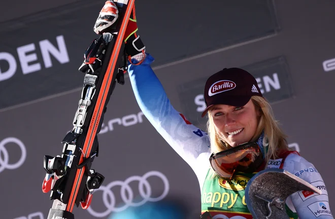 Mikaela Shiffrin je dobila uvodno tekmo v Söldnu. FOTO: Lisi Niesner/Reuters
