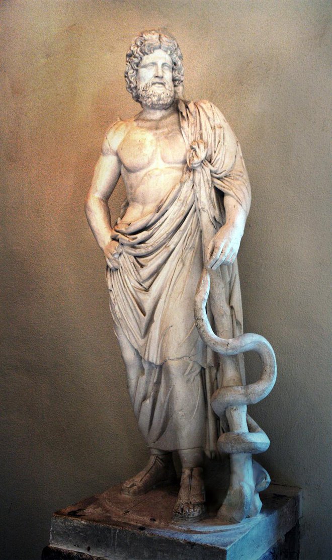 Asklepij, božanski zavetnik zdravilcev in zdravnikov. FOTO Michael F. Mehnert/Wikipedia
