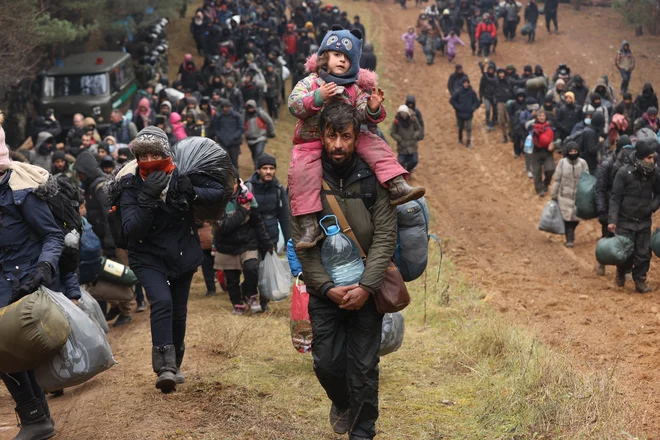 Meja med Belorusijo in Poljsko. FOTO:&nbsp;Oksana Mančuk/AFP
