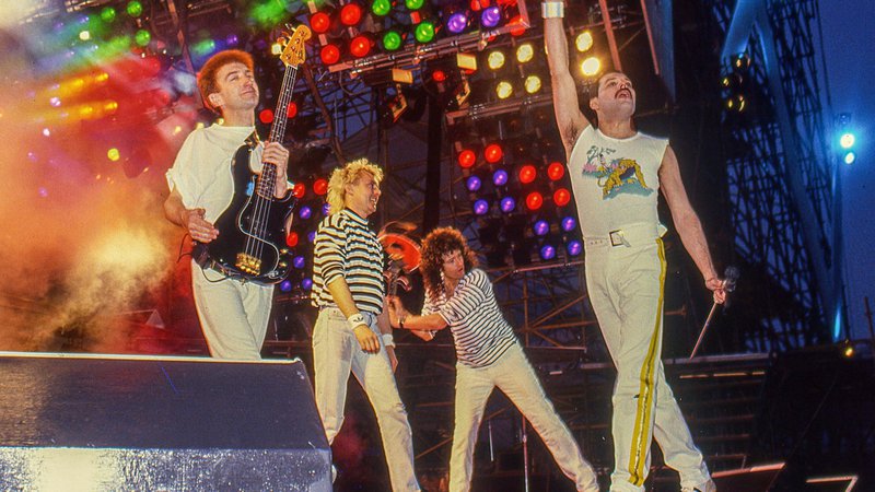 Fotografija: Queeni na čelu z njihovim frontmanom so bili sinonim in vrhunec stadionskega rocka. FOTO: Profimedia
