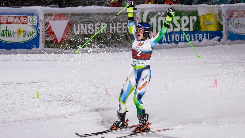 Fotografija: Andreja Slokar je zablestela v Avstriji, zdaj je pred njo slalom na Finskem. FOTO: Johann Groder/AFP