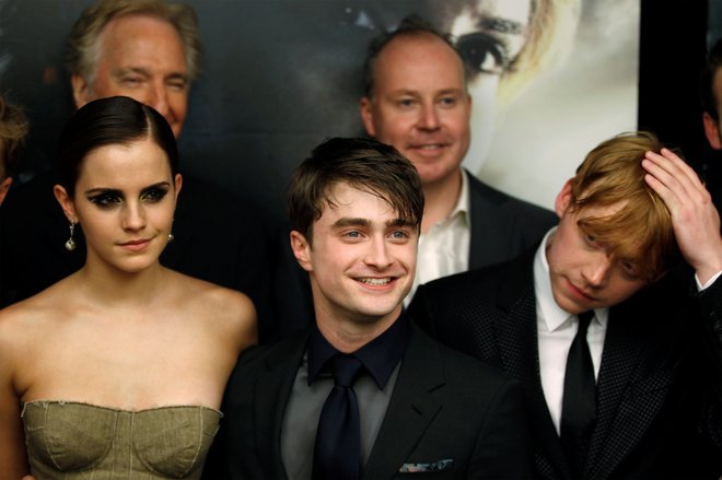 Daniel Radcliffe je vlogi Harryja Potterja prvič nastopil, ko mu je bilo dvanajst let. FOTO: Lucas Jackson/Reuters

