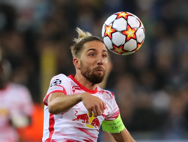 Kevin Kampl je kapetan Leipziga. FOTO: Pascal Rossignol/Reuters
