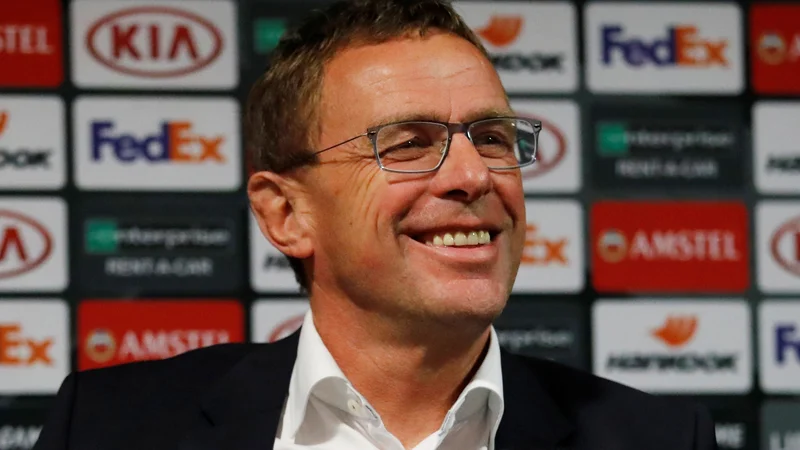 Fotografija: Ralf Rangnick se je v zadnjih letih umaknil v ozadje, je pa še leta 2019 nekaj časa vodil Leipzig. FOTO: Carl Recine/Reuters
