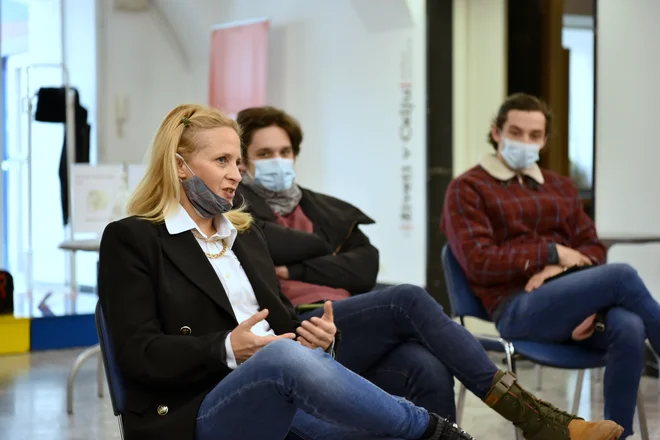 Plesalka Mojca Majcen je gonilna sila mednarodne produkcije Ipavčevega baleta Možiček. FOTO: HKC
