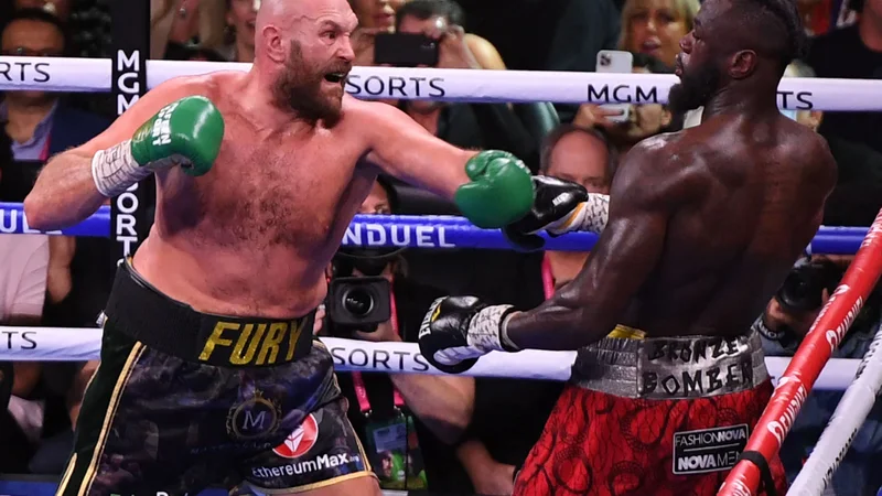 Fotografija: Tyson Fury je oktobra drugič premagal Deontaya Wilderja. FOTO: Robyn Beck/AFP