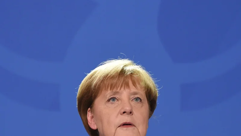 Fotografija: Kanclerka Angela Merkel. Nemčijo in Evropo je dokaj varno vodila skozi velike krize. To je bil njen zgodovinski dosežek. FOTO: Britta Pedersen Afp