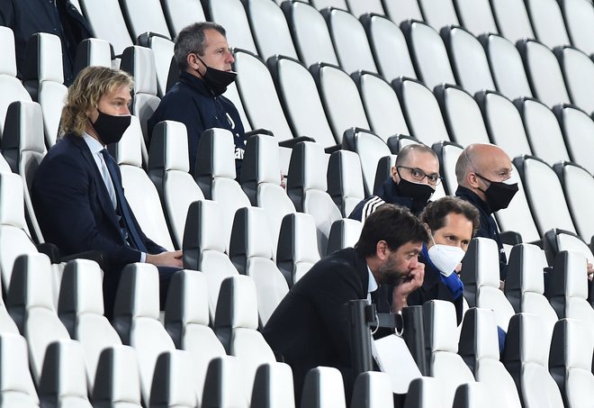 Vodstvo Juventusa s predsednikom Andreo Angellijem v ospredju se je znašlo pred hudimi obtožbami. FOTO: Massimo Pinca/Reuters
