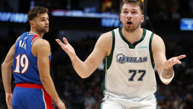 Fotografija: Luka Dončić se je pritoževal nad nekaterimi sodniškimi odločitvami. FOTO: Tim Heitman/USA Today Sports