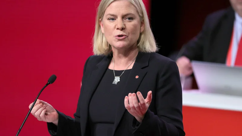 Fotografija: Magdalena Andersson je prva ženska na čelu švedske vlade. FOTO: Adam Ihse/AFP
