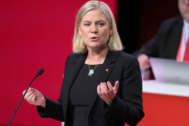 Magdalena Andersson je prva ženska na čelu švedske vlade. FOTO: Adam Ihse/AFP
