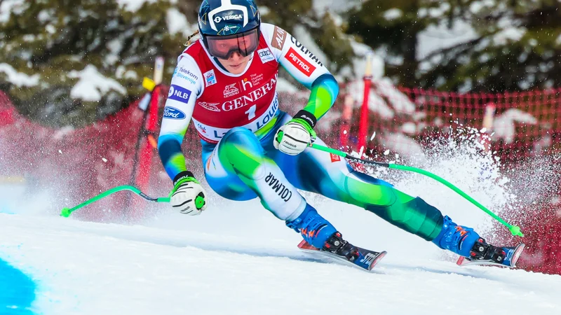 Fotografija: Ilka Štuhec je bila na prvem treningu zelo hitra. FOTO: Sergei Belski/Usa Today Sports