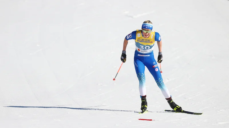 Fotografija: Anamarija Lampič je v današnjem finalu zasedla šesto, zadnje mesto. FOTO: Kai Pfaffenbach/Reuters