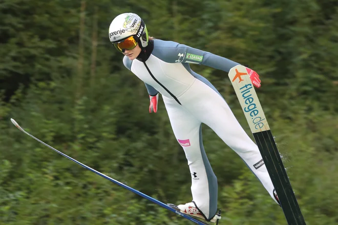 Ema Volavšek je na prvi tekmi sezone za svetovni pokal zasedla sedmo mesto. FOTO: Marko Feist
