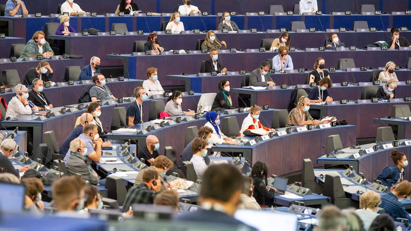 Fotografija: Evropski parlament v Strasbourgu je bil prizorišče prvih štirih državljanskih panelov, na katerih so naključno izbrani Evropejci razpravljali o prihodnosti EU. FOTO: Brigitte Hase
