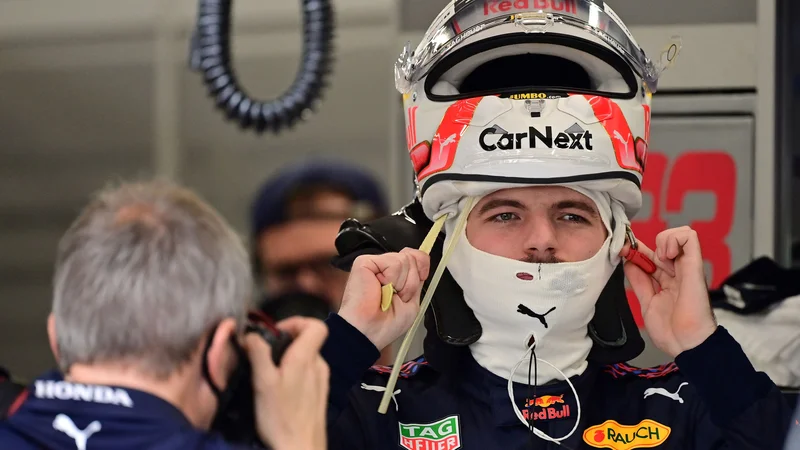 Fotografija: Max Verstappen je na včerajšnjih prostih treningih zasedel drugo in četrto mesto. FOTO: Andrej Isakovic/AFP
