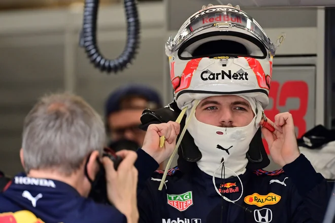 Max Verstappen je na včerajšnjih prostih treningih zasedel drugo in četrto mesto. FOTO: Andrej Isakovic/AFP
