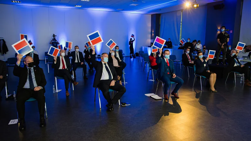 Fotografija: Delegati na ustanovnem kongresu stranke Konkretno FOTO: Nareks