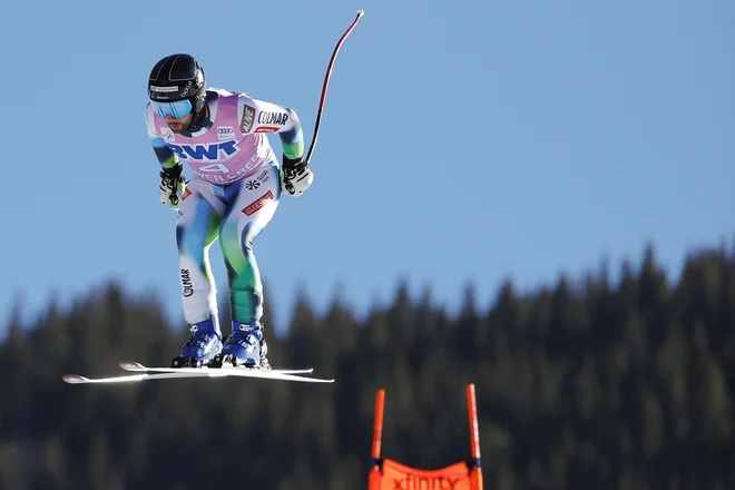 Martin Čater je za zmagovalcem zaostal za poldrugo sekundo. FOTO: Sarah Stier/AFP
