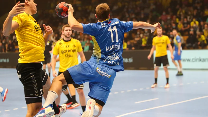 Fotografija: Gal Marguč je dosegel osem golov in priboril odločilno sedemmetrovko za Celje. FOTO: Jan Gregorc/RK Gorenje