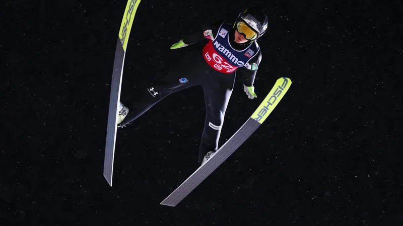 Fotografija: Ema Klinec je v olimpijskem Lillehammerju danes osvojila četrto mesto. FOTO: Geir Olsen/AFP