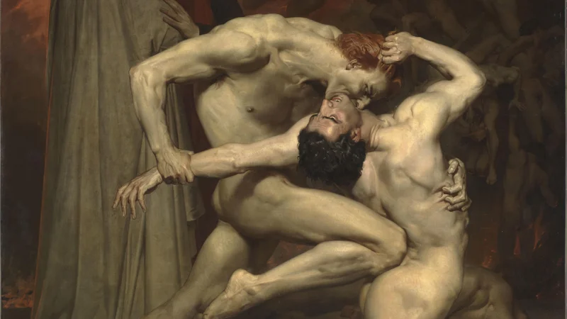 Fotografija: William Adolphe Bouguereau: Dante in Vergil, 1850, Muzej d'Orsay, Pariz FOTO: Rmn-Grand Palais