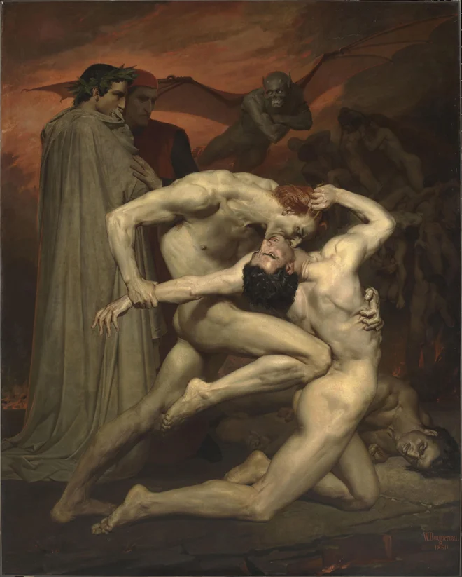 William Adolphe Bouguereau: Dante in Vergil, 1850, Muzej d&#39;Orsay, Pariz FOTO: Rmn-Grand Palais
