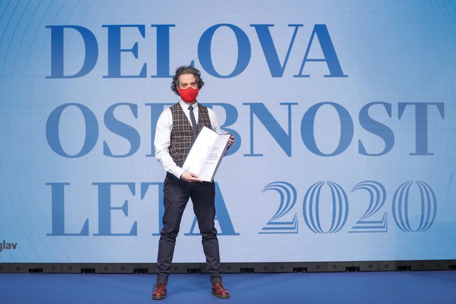 Mario Fafangel, epidemiolog in Delova osebnost leta 2020. FOTO: Uroš Hočevar

