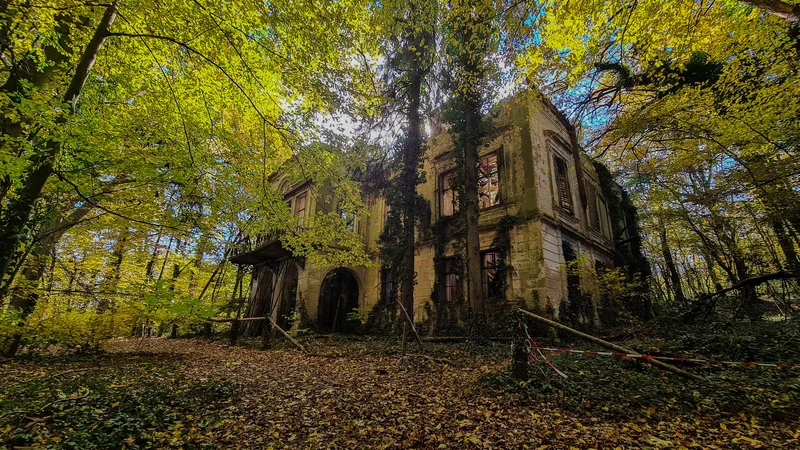 Fotografija: Po nacionalizaciji ni nihče več skrbel zanj. Zdaj je poslopje nevarno, zato ga je morala občina Moravske Toplice umakniti iz turistične ponudbe. FOTO: Lev Furlan Nosan
