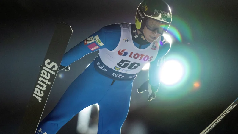 Fotografija: Peter Prevc je imel mešane občutke v Wisli. FOTO: Reuters
