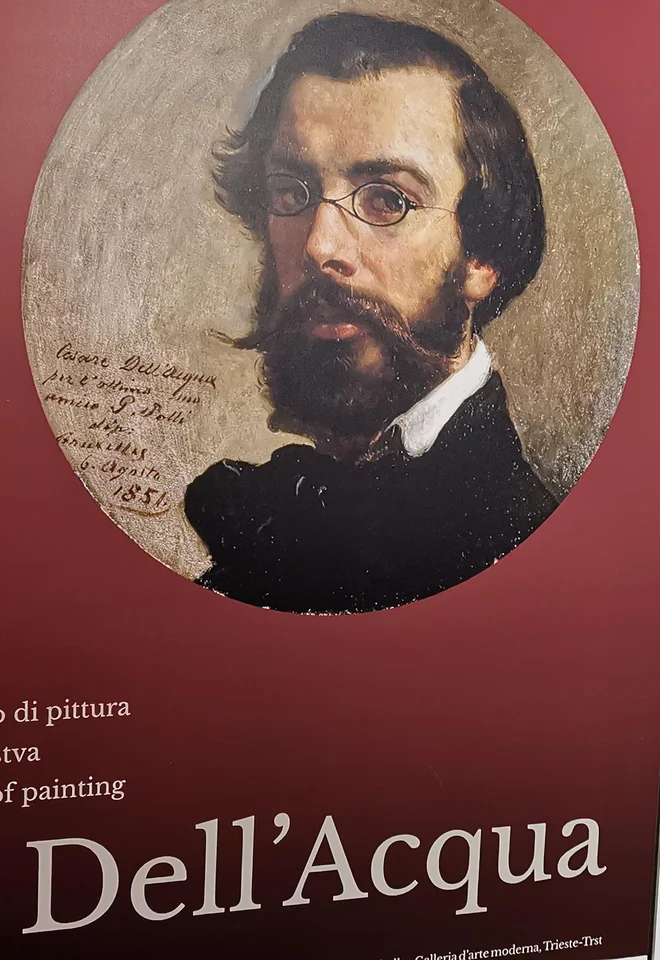 Umetnikov avtoportret, olje na platnu, 1851, hranijo v mestnem muzeju Revoltella v Trstu. FOTO: arhiv Flavia Tossija

