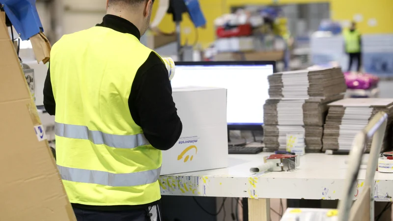 Fotografija: Skladišče internetnega podjetja Mimovrste. FOTO: Mavric Pivk/Delo
