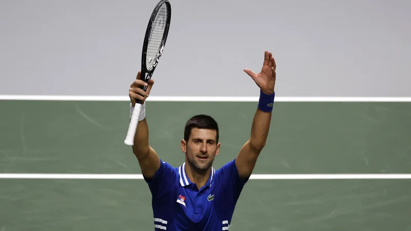 Novak Đoković je nedavno branil barve Srbije v polfinalu Davisovega pokala v Madridu, kjer so bili od orlov boljši večni rivali Hrvati. FOTO: Susana Vera/Reuters