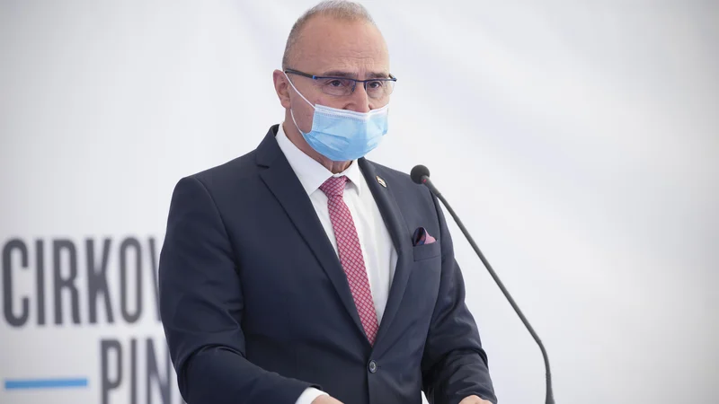 Fotografija: Hrvaški zunanji minister Gordan Grlić Radman je zagotovil, da bo Hrvatom, ki živijo zunaj Hrvaške, diplomacija vedno v pomoč. FOTO: Jure Eržen/Delo
