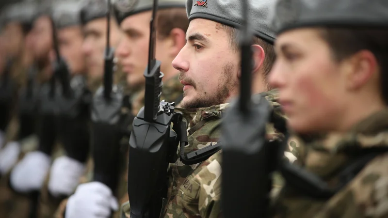 Fotografija: Usoda Slovenske vojske je od nekdaj krojila politika. Medtem ko so si politiki soglasni, da vojsko potrebujemo in da je potrebno za vojake ustrezno poskrbeti, je pot do političnega soglasja o opremljanju vojske precej bolj trnova. Foto: Jure Eržen/Delo
