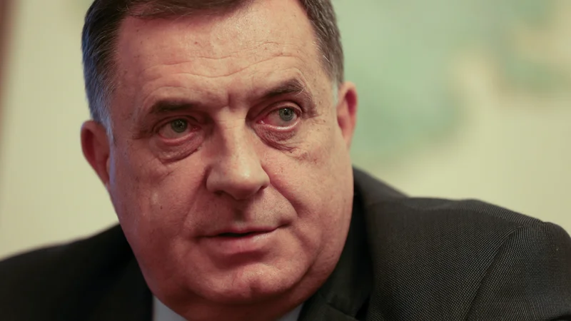 Fotografija: Na čelu procesa je voditelj Republike srbske in srbski član skupnega predsedstva Milorad Dodik, ki z odcepitvijo te entitete od BiH grozi že leta. FOTO: Dado Ruvic/Reuters