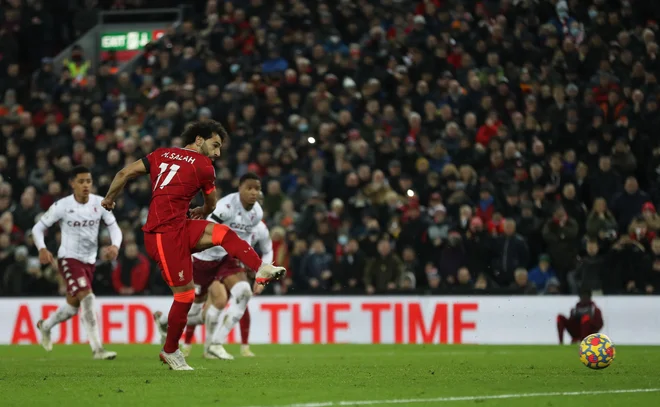 Mohamed Salah je bil rešitelj Liverpoola. FOTO: Russell Cheyne/ Reuters
