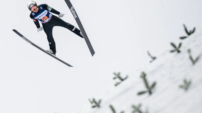 Fotografija: Anže Lanišek bo v Engelbergu poskušal popraviti vtis iz Klingenthala. FOTO: Jens Schlüter/AFP
