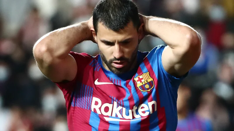 Fotografija: Sergio Agüero je oznanil konec kariere. FOTO: Sergio Perez/Reuters