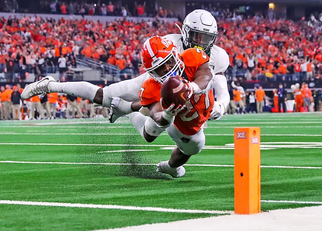 December 2021. Utrinek iz tekme ameriškega nogometa med Baylor Bears in Oklahoma State Cowboys. FOTO: Kevin Jairaj/UsaToday