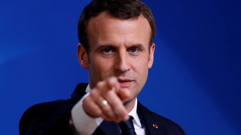 Fotografija: Že pet let poslušamo, da je Emmanuel Macron veliki Evropejec.

FOTO Francois Lenoir/Reuters
