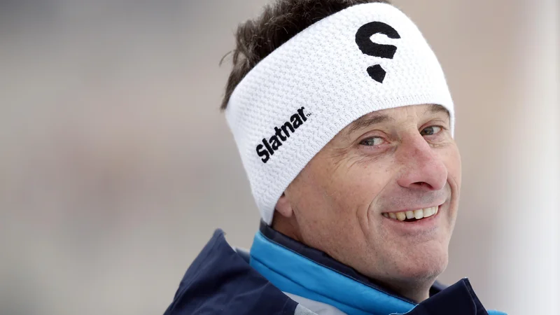 Fotografija: Peter Slatnar ne skriva zadovoljstva nad uspešnim štartom v olimpijsko zimo 2021/22. FOTO: Matej Družnik/Delo