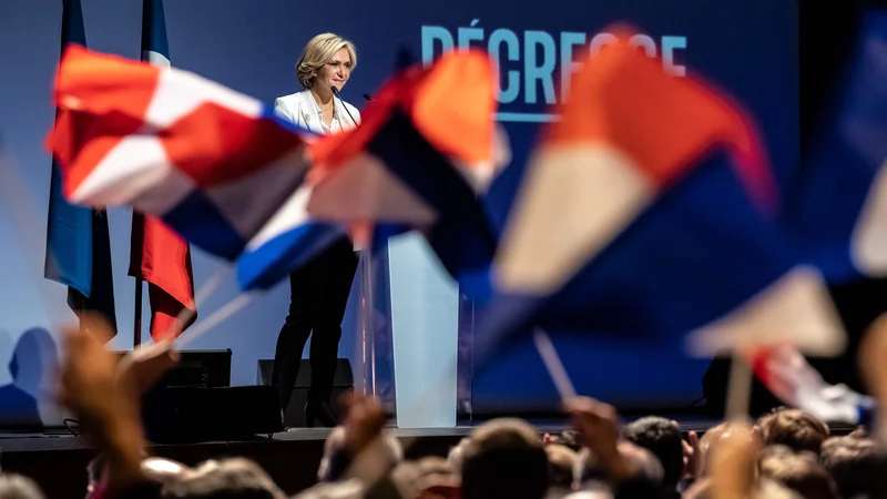 Fotografija: Po eni izmed anket se Francozom zdi, da bi bila najboljša predsednica Valérie Pécresse. FOTO Bertrand Guay/AFP