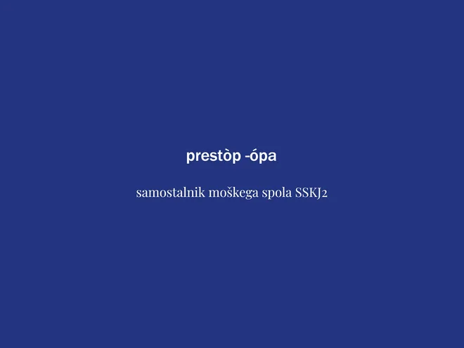 Beseda tedna je prestop. FOTO: Delo
