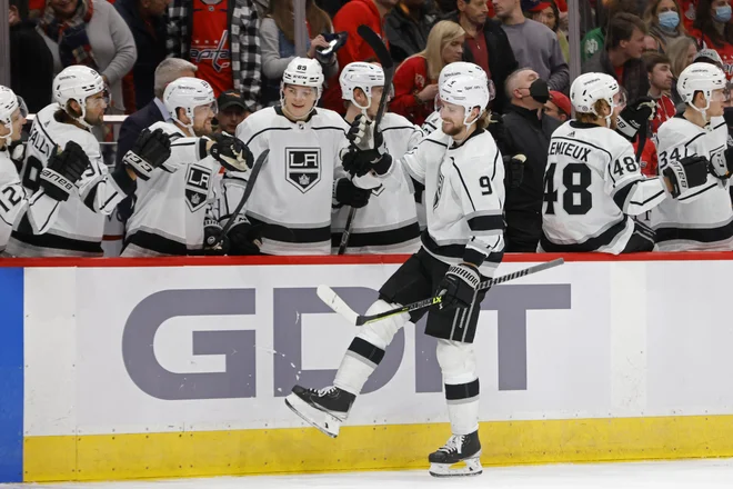 Adrian Kempe je dosegel odločilni gol. FOTO: Geoff Burke/USA Today Sports
