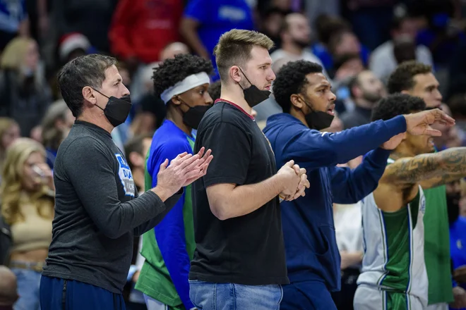 Luka Doncic ni igral vse od 11. decembra, doslej pa je v sezoni izpustil osem dvobojev. Foto Jerome Miron(USA Today Sports

