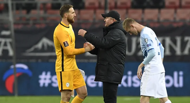 Jan Oblak bo tudi v letu 2022 eden glavnih adutov selektorja Matjaža Keka. FOTO: Radovan Stoklasa/Reuters

