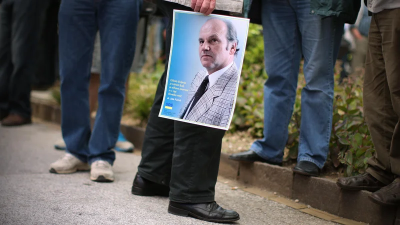 Fotografija: Kaj neki bi jim Pučnik povedal o vladavini prava in veljavi medijev? FOTO: Jure Eržen/Delo