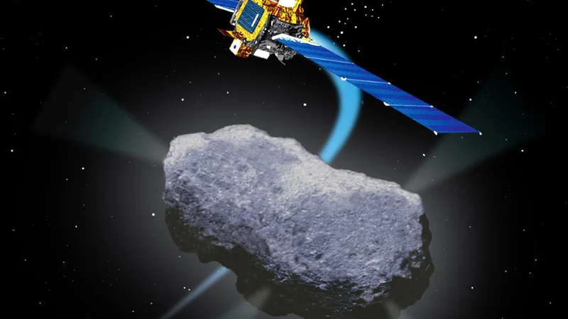Fotografija: Deep space in komet Borrelly FOTO: Nasa/JPL