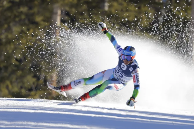 Mihi Hrobatu je uspel najboljši smukaški dosežek v svetovnem pokalu. FOTO: Erich Schlegel/Usa Today Sports
